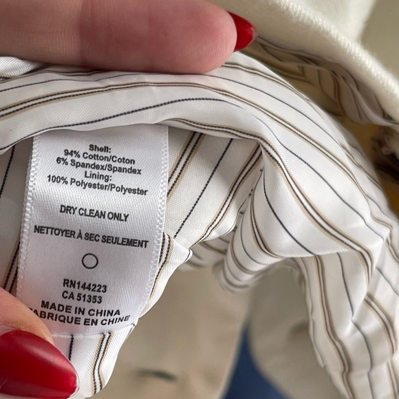 Anthropologie x bishop + young Fontaine Double-Breasted Knit Blazer in Ivory - Picture 12 of 15